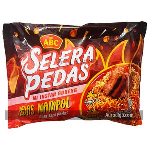 Mi ABC Selera Pedas Mi Instan Goreng Pedas Nampol Rasa Sapi Pedas 80 Gram