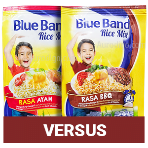 Blue Band Rice Mix Rasa Ayam Versus Blue Band Rice Mix Rasa BBQ