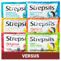 Strepsils Kuning Versus Biru VS Merah VS Hijau VS Oranye