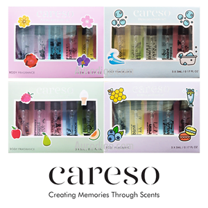 4 Varian Careso The MINIs Body Fragrance Discover Sets