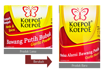 Koepoe Koepoe Bawang Putih Bubuk VS Perisa Alami Bawang Putih