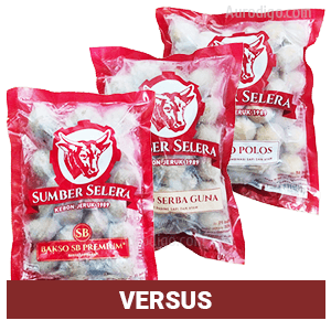 Bakso Sumber Selera Premium Versus Serbaguna Versus Polos