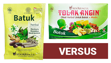 SidoMuncul Jamu Batuk Versus SidoMuncul Tolak Angin Batuk