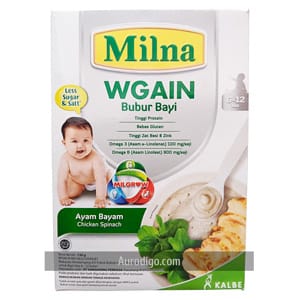 Milna WGAIN Bubur Bayi Ayam Bayam 120 Gram