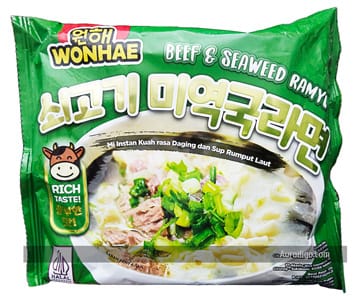 Wonhae Beef & Seaweed Ramyun 120 Gram