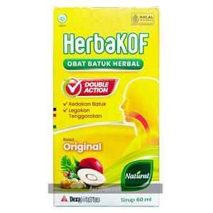 Sirup HerbaKOF Obat Batuk Herbal Rasa Original 60 mL