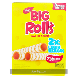 Nabati Big Roll's Wafer Stick Richeese 108 Gram